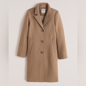 Abercrombie Wool-Blend Dad Coat